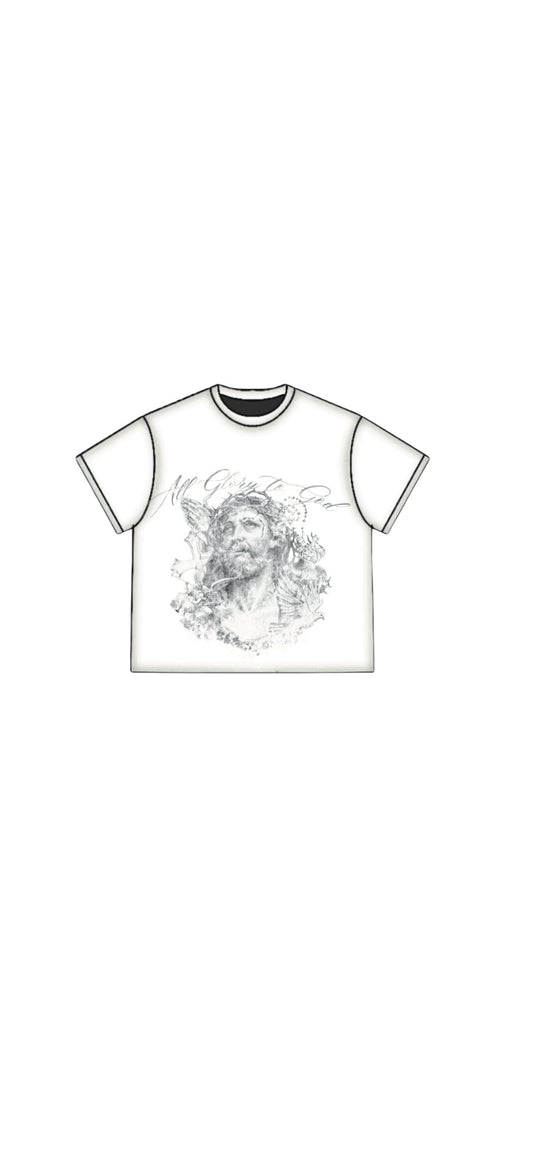*All Glory to God* Oversized Boxy Fit Tee