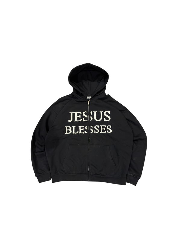*Jesus Blesses* Heavyweight Zip up Hoodie