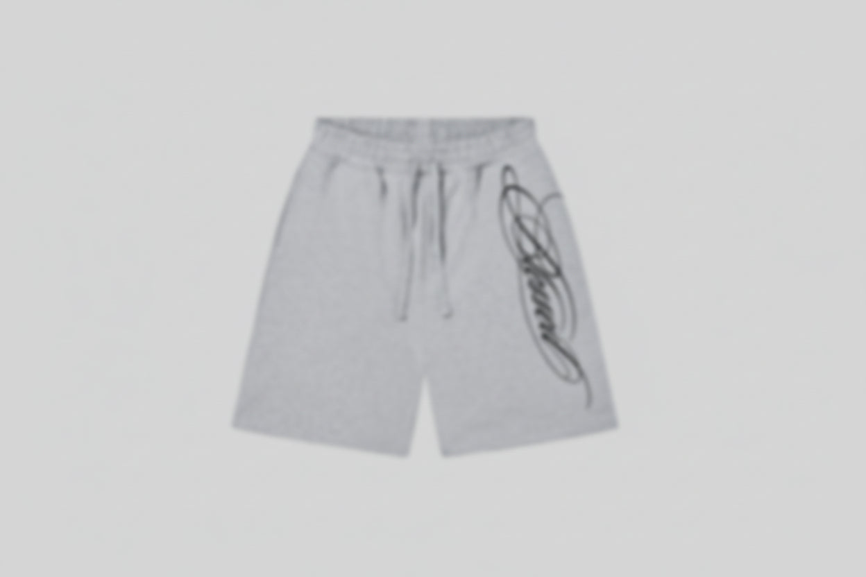 *Blessed*  Grey Baggy Cotton Shorts